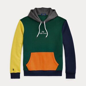 Polo Ralph Lauren Logo Color-Blocked Double-Knit Hoodie - Size Large (NWT)